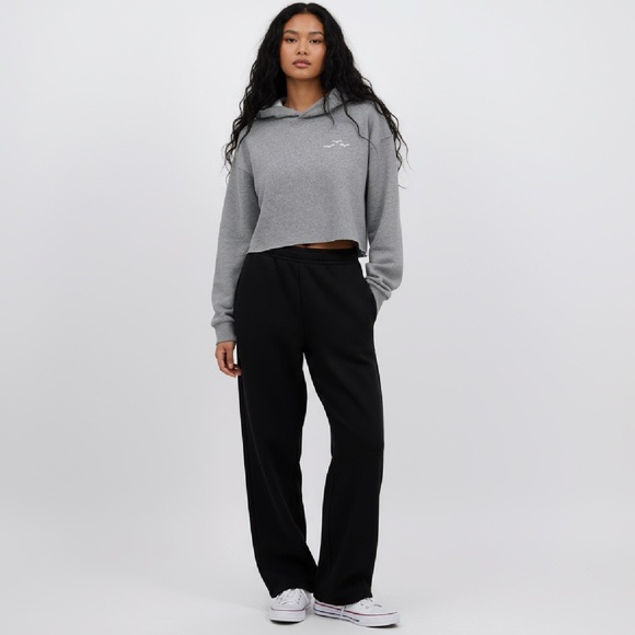 (#80)LAZY PANTS Cropped Sweatshirt - Picture 1 of 4